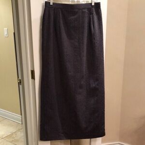 Pinstripe Maxi Skirt